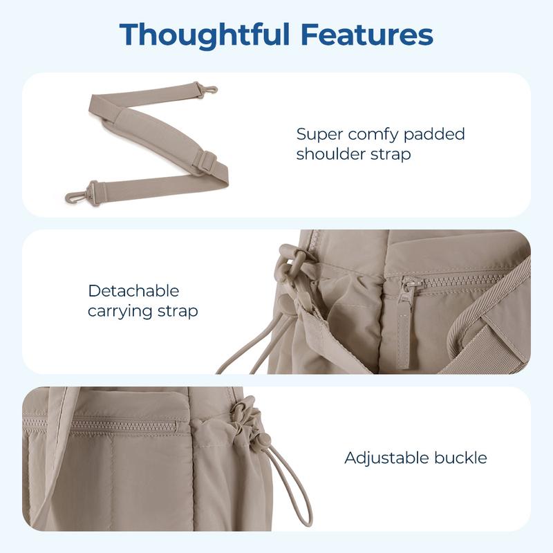 BAGSMART Puffy Water-Resistant Gym Travel Duffel Bag for Women with Wet Pocket, Carry on Weekender Bags, Water Resistant Workout Bag Sports Gym er Bags, Water Resistant Workout Bag Sports Gym TikTokShopHolidayHaul