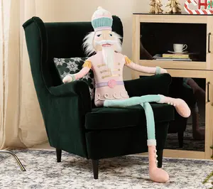 Glitzhome 60"H Christmas Extra Large Fabric Nutcracker