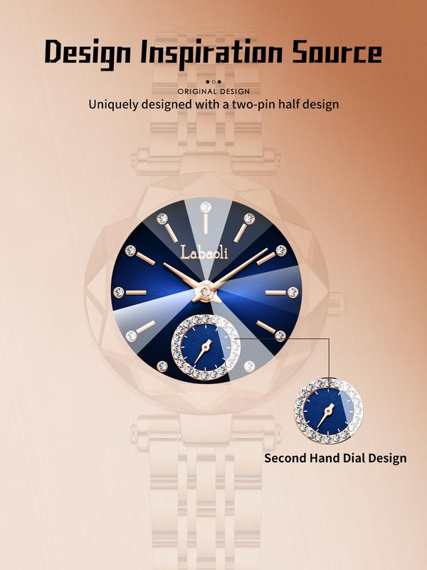 Elegant Luxury Women's Watch LA729 Water-Resistant Scratch-Resistant Adjustable Strap Fashionable Design Waterproof Wristwatch Suitable for All Occasions