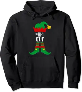 MIMI Elf Matching Family Christmas PARTY FAMILY group party Pullover Hoodie - Ronalmejia Shop 73B09L7QQ4TN