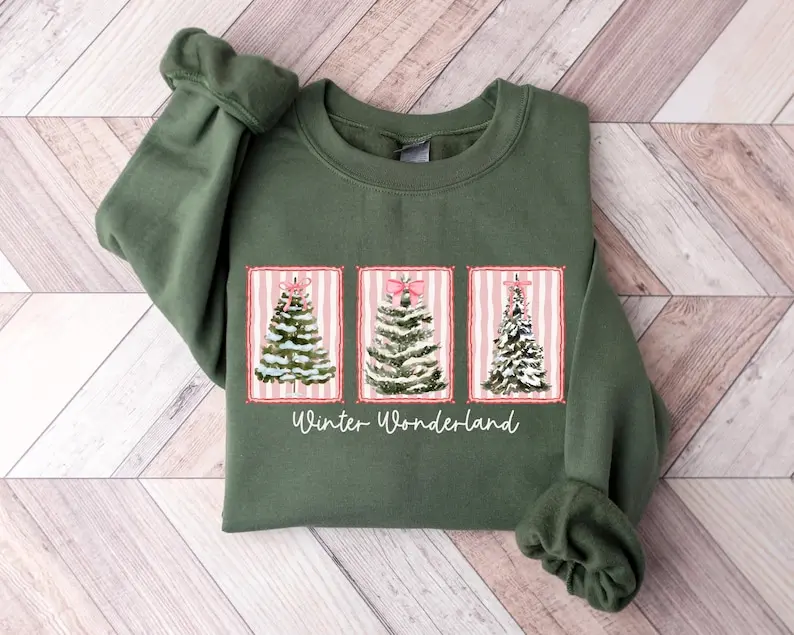 Winter Wonderland Sweater, Winter Sweatshirt, Let It Snow Sweater, Christmas Sweatshirt, Christmas Sweater for Women, Winter Gift, Christmas Gift