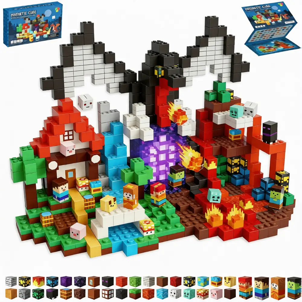 200 PCS Magnetic Blocks, Magnetic Building Blocks Cubes, Princess Magnet Toys for Kids Ages 3+, Magnet Blocks with 4 Bottom Plate for Girls, STEM Toys & Ideal Christmas Birthday Gift campingessentials