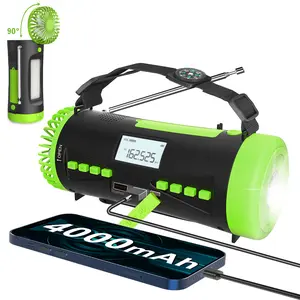 Rechargeable LED Camping Lantern with 4000mAh Battery, 7 Modes Light, 3 Modes Fan, Phone Charger, Waterproof for Outdoor Camping, Hurricane & Emergency Use