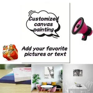 Custom Canvas painting, Personalized Photo , Custom Design Canvas painting for Garden Yard Dorm Room valentine's gift for bf