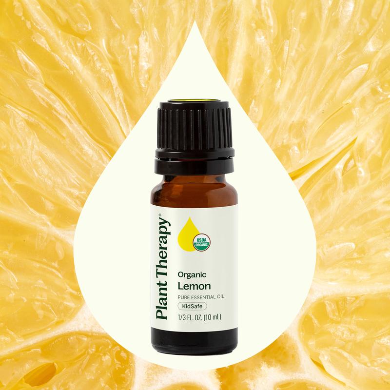 Organic Lemon Essential Oil Pure, USDA Certified Organic, Undiluted, Natural Aromatherapy, Therapeutic Grade