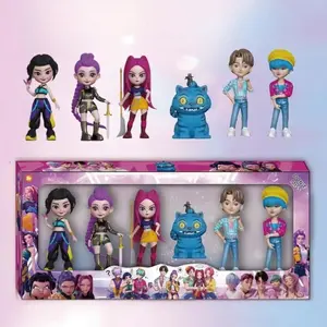 6-Piece Demon Hunter Idol Model Collection Set for kids, Christmas and Birthday Gift for Fans