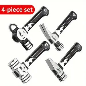 OUDISI Multi-Function Mini Hammer Set, Industrial-Grade Manual Hammer, Portable Shock-Absorbing Short-Handle Mini Hammer, Ideal for Woodworking, Household Use, Construction, Automotive Emergency Escape, and DIY Projects