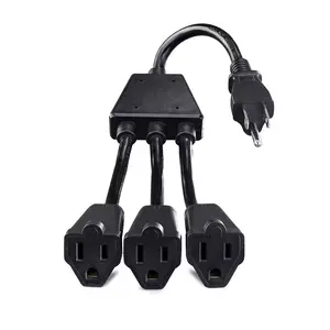 NEW 3-Outlet Extender with 16 AWG Heavy-Duty Cable for Power Expansion near reach PRIVATE BRAND