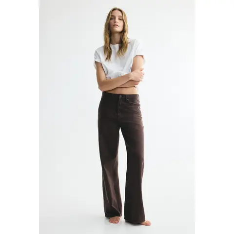 H&M Wide High Waist Jeans