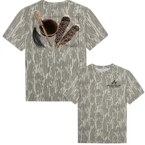 Speckle Bellies Outdoors Turkey Tools Camo Shirt 2, Men's Hunting Camo Shirt, Vintage 3D, Gift for Dad or Husban, Style 3D Camo Mossy Oak Shirt
