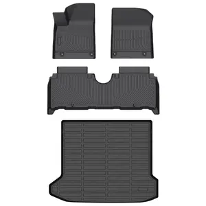 KELCSEECS Hyundai Ioniq 5 N 2025-2026 Floor Mats & Cargo Liners, All Weather Protection TPE Duty Non-Slip Custom Automotive, Front & Rear Row & Trunk Mats, Accessories, Waterproof, Easy to Clean, Eco-friendly Material, Safe and Durable