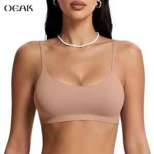 OEAK Womens Comfortable Bralettes No Padding No Underwire Seamless Everyday Bras  Adjustable Shoulder Straps