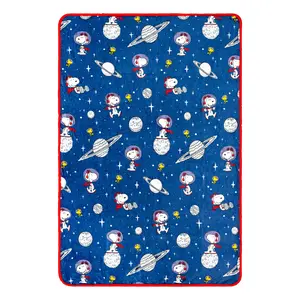 Peanuts Snoopy and Woodstock In Space Fleece Throw Blanket | 45 x 60 Inches Peanuts Snoopy and Woodstock In Space Fleece Throw Blanket | 45 x 60 Inches