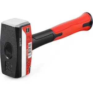 3lb Club Hammer, Small Sledge Hammer with 9 inch Fiberglass Handle, Drop Forged Steel