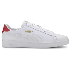 PUMA Mens Smash V2 Lace Up Sneakers Shoes Casual - White