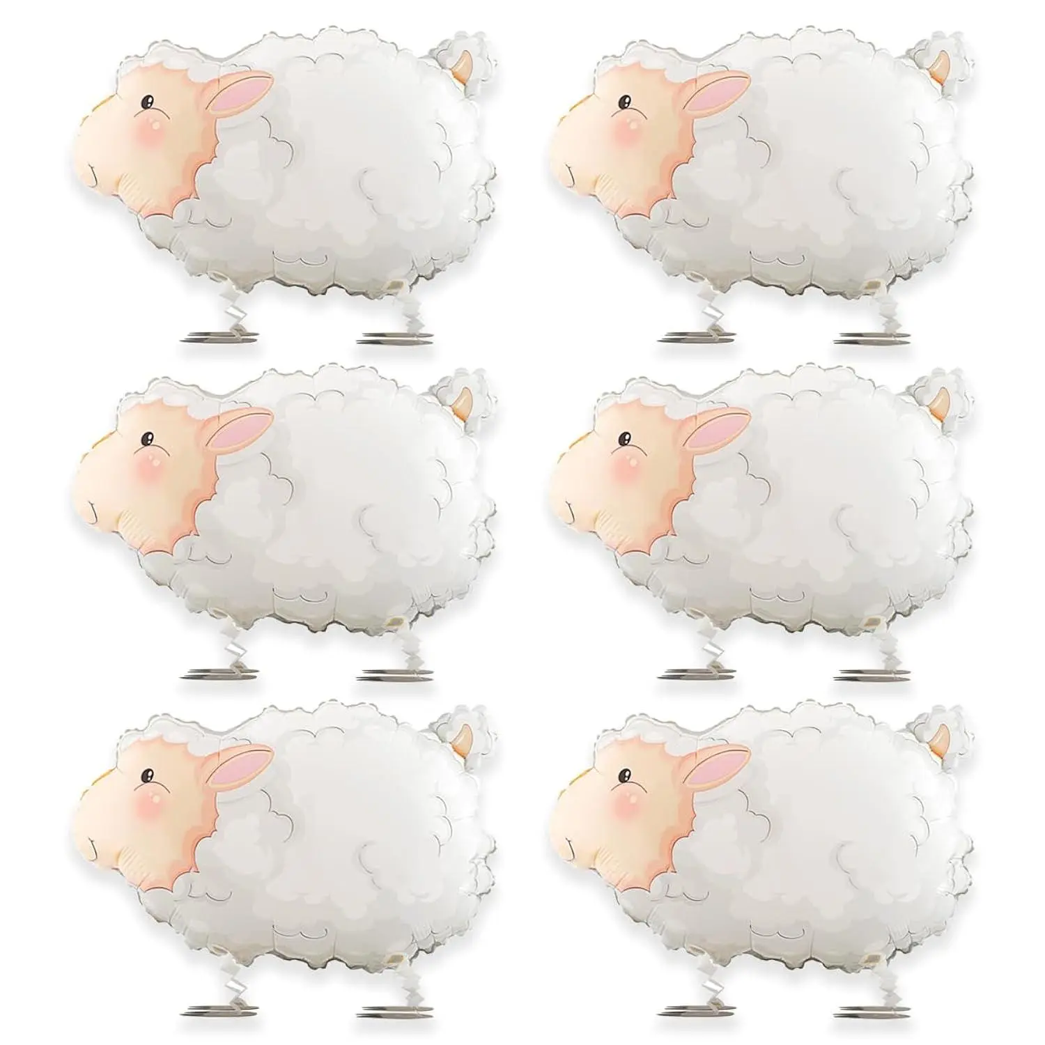 Sheep Walking Farm Animal Balloon,Sheep Foil Walking Pet Balloons | Floating Helium Aluminum Foil Animal Balloon For Farm Birthday Baby Shower Decorations Birthday Party Decorations