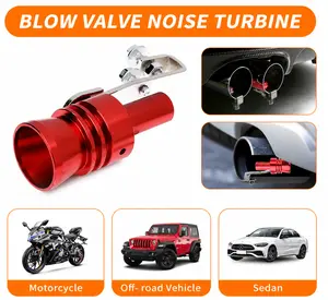 【DealsForYou】Turbo Whistle Muffler Roar - Universal Aluminum Turbo Sound Enhancer Whistle, Tailpipe Turbo Noisemaker & Sound Simulator, Fit Car Truck SUV Motorcycle Dirt Bike Scooter Auto Mod Decor