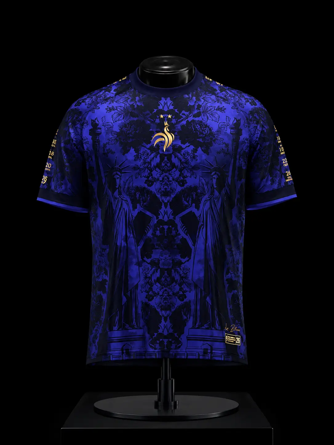 Premium "The Gallic Rooster" France Heritage Football Jersey – Ultra-Breathable Tricolor Trim Soccer Shirt – High-Density Embroidery Retro Blokecore Apparel