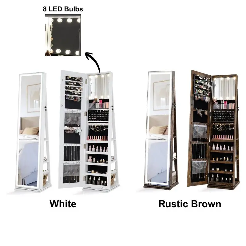 Mirror & Inner LED Lights -3color- Square Base