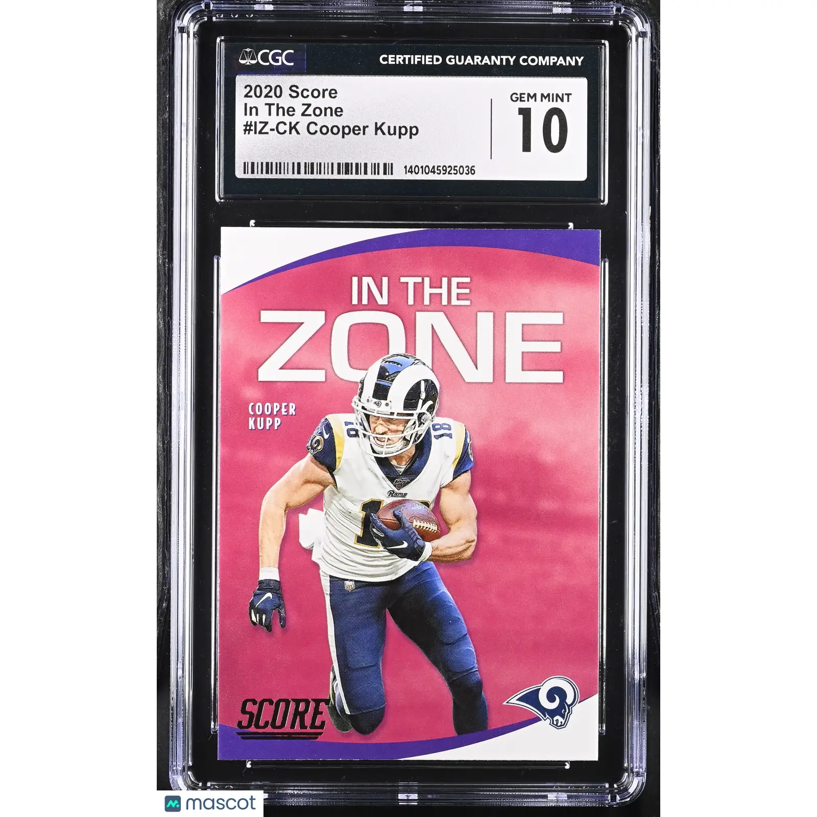 Cooper Kupp CGC 2020 Score #IZ CK Football 10