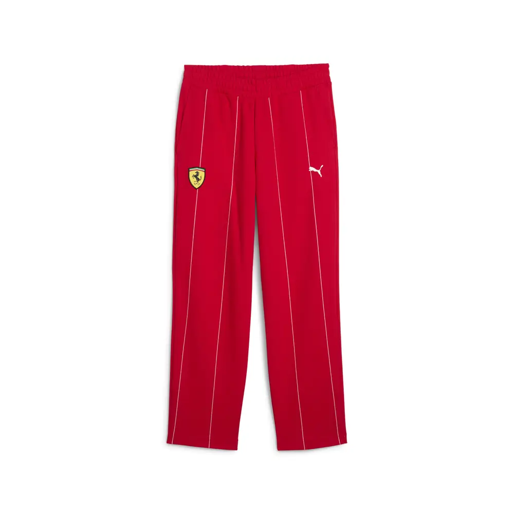 PUMA Mens Scuderia Ferrari Race Premium Pants Casual - Red