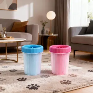 Pet Claw Cleaner, High Efficiency Silicone Bristles, Fast Stripping Stubborn Stains, No Water Needed, Moderate Storage Capacity