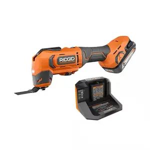 RIDGID 18V Cordless Oscillating Multi-Tool with 2.0 Ah Battery and Charger