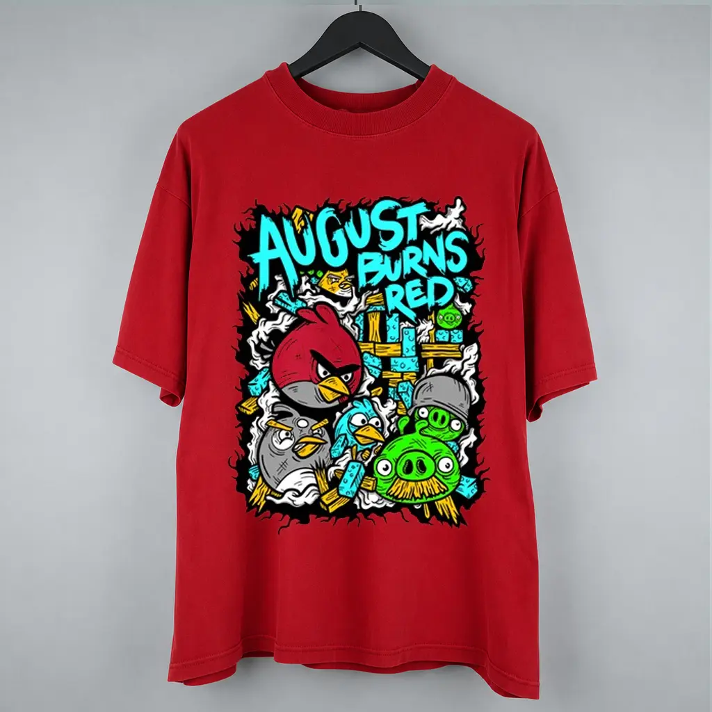 August Burns Red White Washed Metalcore Graphic Shirt HY7133