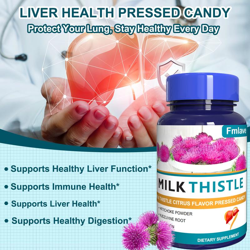 2-pack | Fmlave Milk Thistle Supplement | Natural Herbs, with Turmeric & Dandelion | Supports Liver Detoxification & Cleansing, Aids in Fat Digestion | A Must-Have for Individuals Who Consume Alcohol Regularly | 60 Capsules, Highly Absorbable
