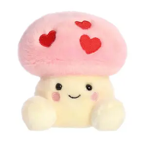 Palm Pals Adorable Brooklyn Mushroom 5 inch Pink Mini Soft Plush Collectable Stuffed Animal