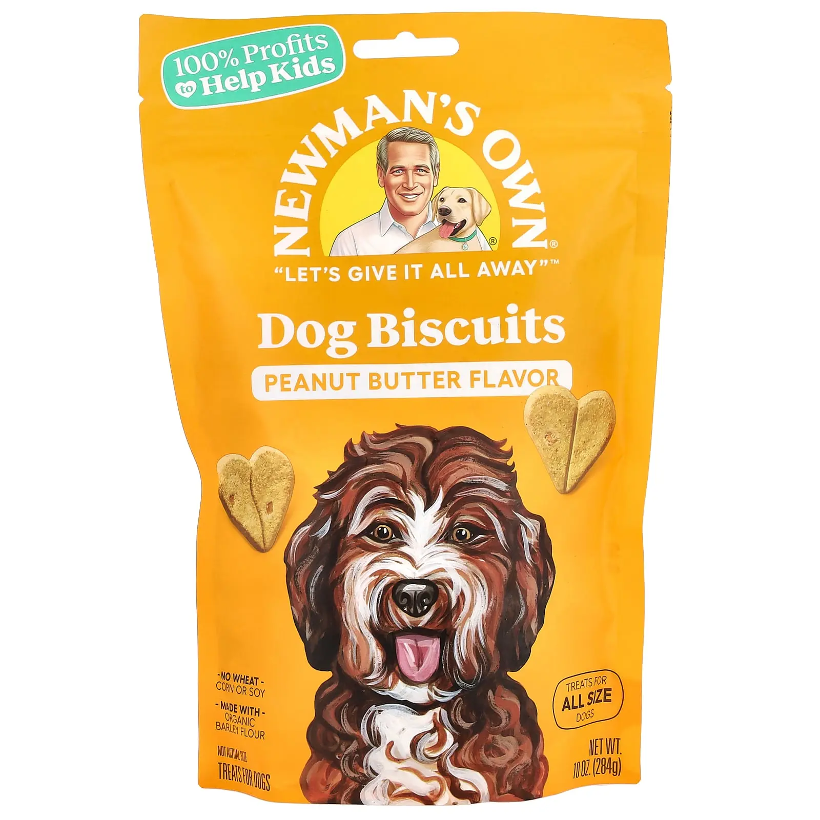 Newman's Own Organics Dog Biscuits, All Size Dogs, Peanut Butter, 10 oz (284 g) Newman's Own Organics Dog Biscuits, All Size Dogs, Peanut Butter, 10 oz (284 g)