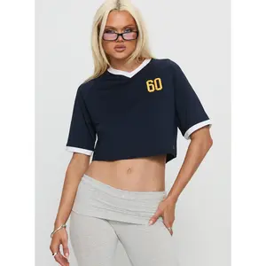 UC San Diego Cropped Soccer Jersey Tee Blue
