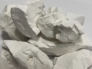 Premium Natural Crisp White Kaolin Clay Chunks, Edible & Cosmetic Grade, Mildly Sticky Raw Earth Clay, 7 oz （200g）