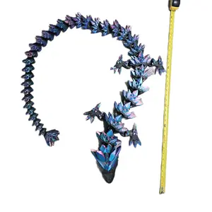 6ft Mystical Crystal Dragon – Articulated Fantasy Display Figure | Handmade 3D Print