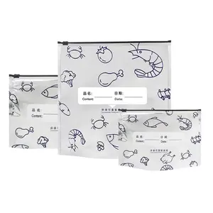 30 PCS Reusable Aluminum Foil Zipper Bags - 3 Sizes Freezer Safe Waterproof Food Storage Bags | Airtight Seal Containers for Meat, Vegetables, Snacks & Kitchen Organization