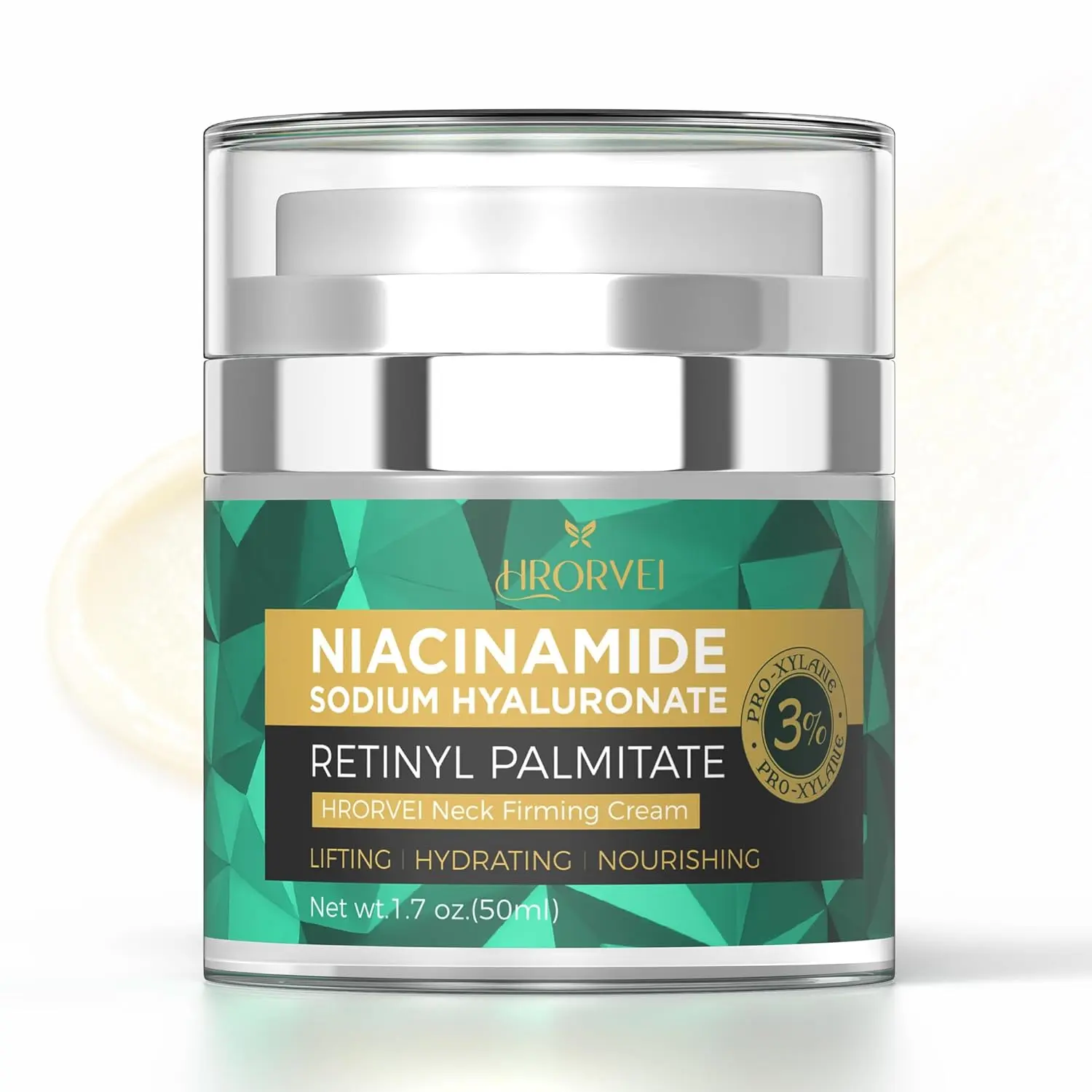 Hrorvei Face Neck Firming Cream Retinol Collagen Hyaluronic Acid Anti Aging Wrinkle Cream For Women Mens 1.7 fl oz Tighten Lift