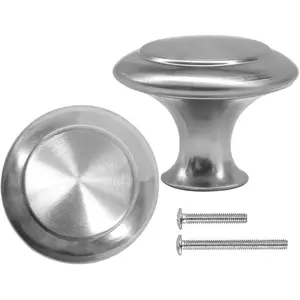 Kitchen Cabinet Knobs Brushed Nickel Silver-Pull Hardware Handle,Drawer knobs for Kitchen Cupboard Door,Bedroom Dresser Drawerwith Long Short Screws