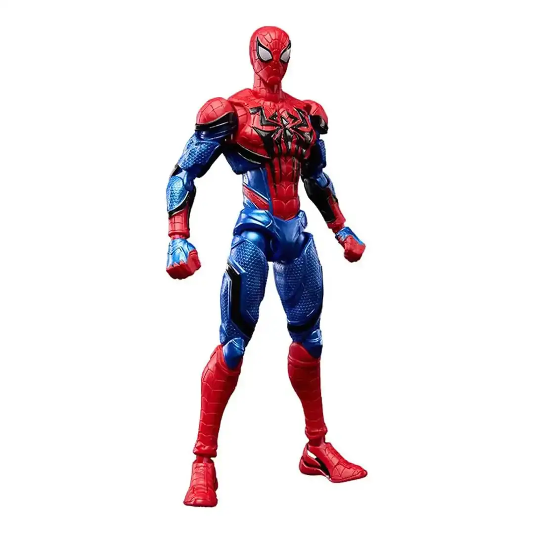 Blokees Marvel Rivals Spider-Man Model Kit - 5.79-inch Scale Collectibles, Articulated Model Kit Action Figures with 3 Sets of Interchangeable Hands, 360° Waist Rotation for Collectors, Themed Figure