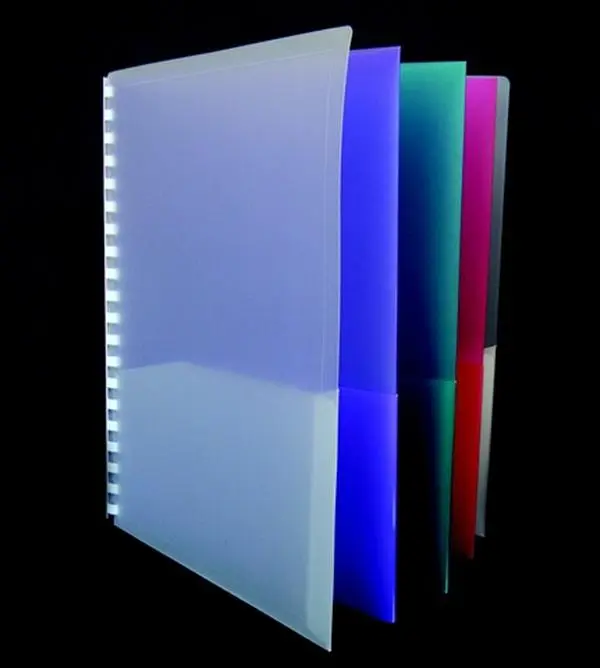 School Smart 081928 8-Pocket Project Organizer, Polypropylene Construction, Assorted Colors for Class, Hourly Planning, Home Use & Handsome Presentations