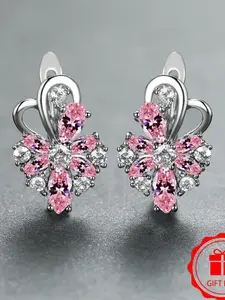 Exquisite Sparking Stud Earrings Cubic Zirconia Marquise Synthetic Zirconia Inlay Fashion Minimalist Luxury Exquisite Elegant Design Daily Wear Jewelry Accessory for All Seasons for Women & Girls