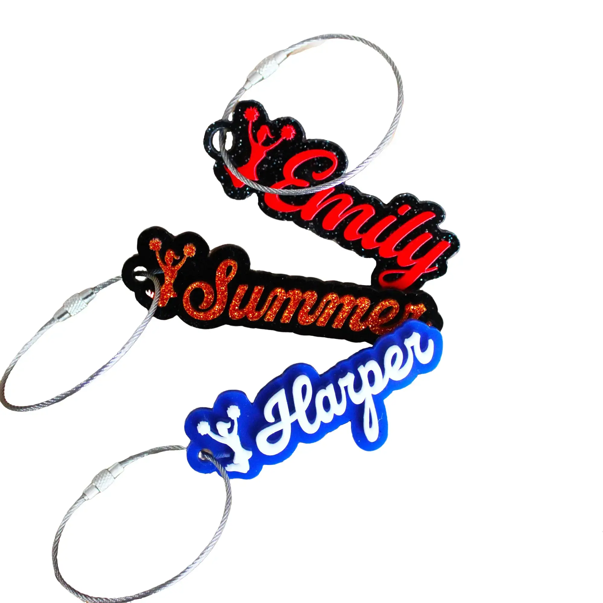 Cheer Bag Tags, Cheer Key chain,Cheer Keychain, Cheerleading key chain, Cheerleading Bag Name, personalized cheer keychain, cheerleading gift bad tag