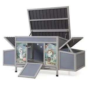 Coziwow 59"L Chicken Coop with Nesting Boxes