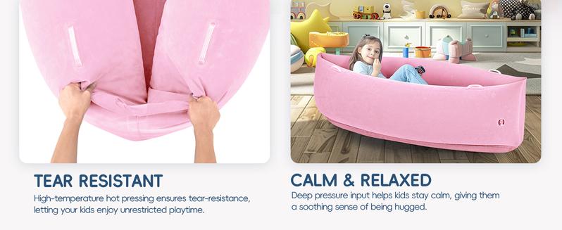 (Summer Turn-Up)OUTREE Sensory Chair for Kids,60" Includes Electric Air Pump,Inflatable Sensory pod for Children,Sensory Toys for Kids with Autism, Summer Turn Up & Father's Day Deal