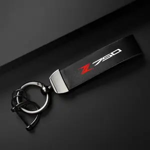 PU Leather Motorcycle Keychain Holder Keyring for Kawasaki Z750 Z 750 Accessories, Durable Non-Sensitive Good, Made in China