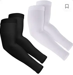 2 Pairs UV Protection Cooling Arm Sleeves Compression Sun Sleeves for Men Women Youth, Tattoo Cover Up, UPF 50