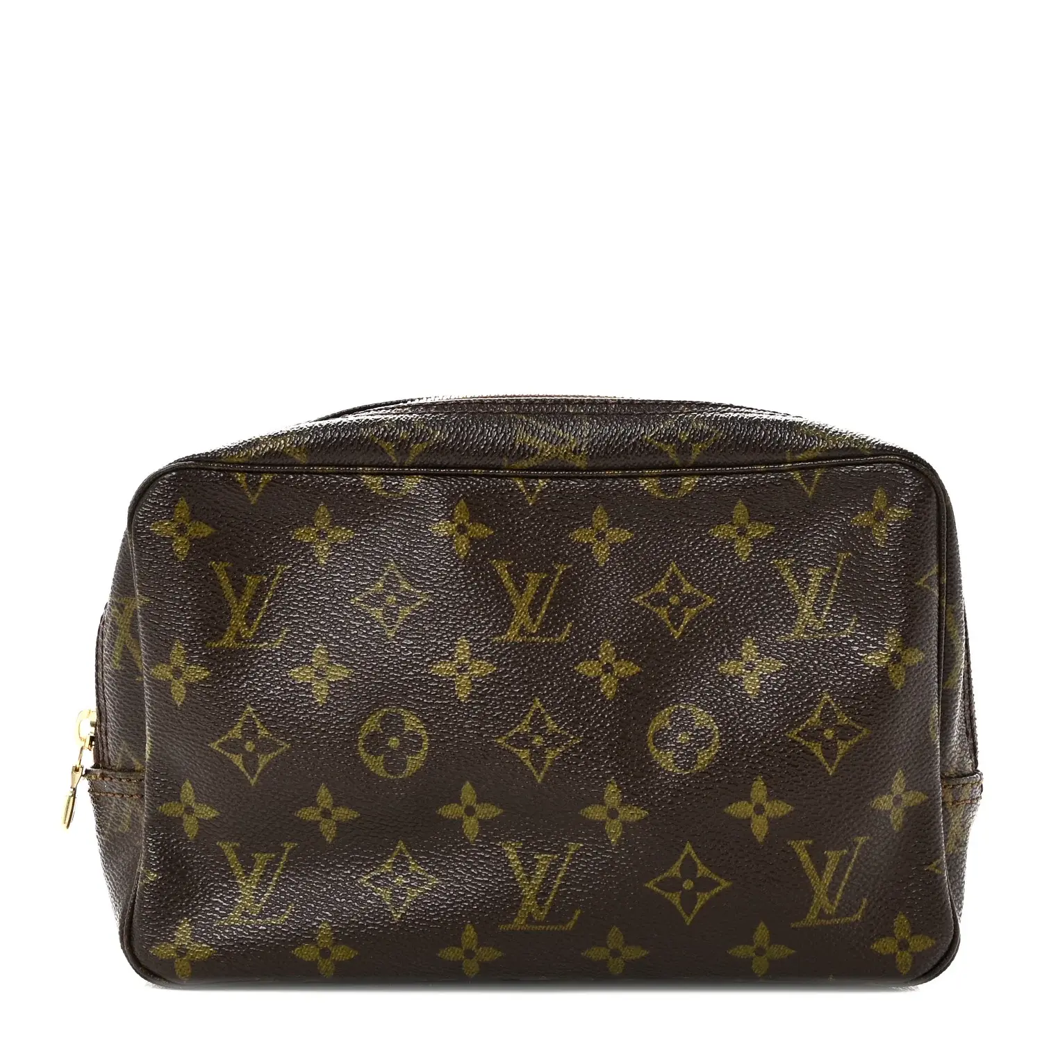 Pre-owned Louis Vuitton Coated Canvas Small Leather Goods Monogram Trousse Toilette 23