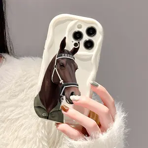 Brown Horse, TPU Phone Cases for iPhone 11/12/13/14/15/16 Mini Pro Max Plus, Protection Silicone Local