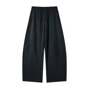 Instinctive Heavyweight Wide Leg Panel Sweatpants | in Cotton Blend with Structured Silhouette & Elastic Waistband for Menswear | Drape Streetwear Chunky Hem