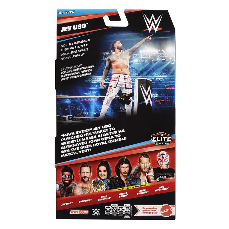 Jey Uso - WWE Elite 124 Mattel WWE Toy Wrestling Action Figure