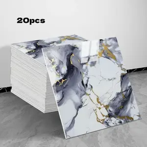 20 pieces of marble mosaic wall tiles "Waterproof PVC shower wall panels for wall installation, suitable for kitchens, bathrooms, and bedrooms. Description: Durable"